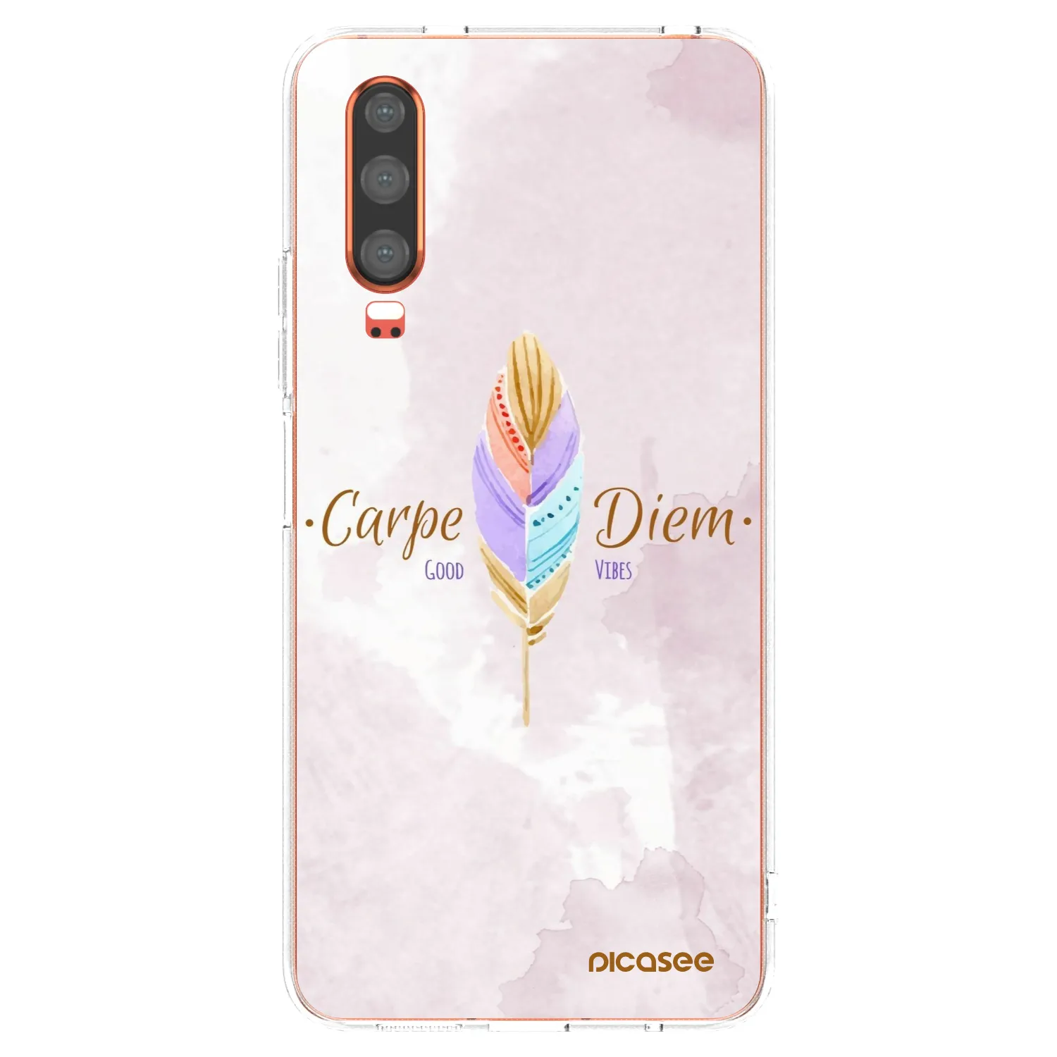 Picasee átlátszó szilikon tok az alábbi mobiltelefonokra Huawei P30 - Carpe Diem