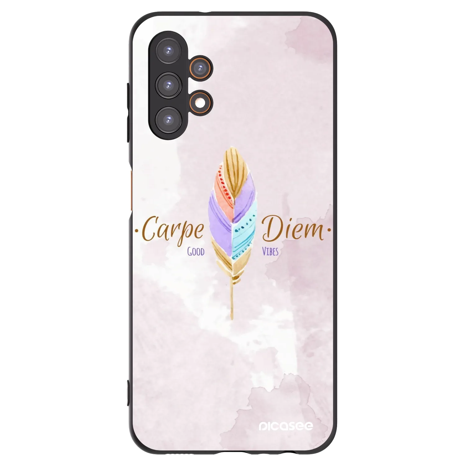 Picasee fekete szilikon tok az alábbi mobiltelefonokra Samsung Galaxy A13 5G - Carpe Diem