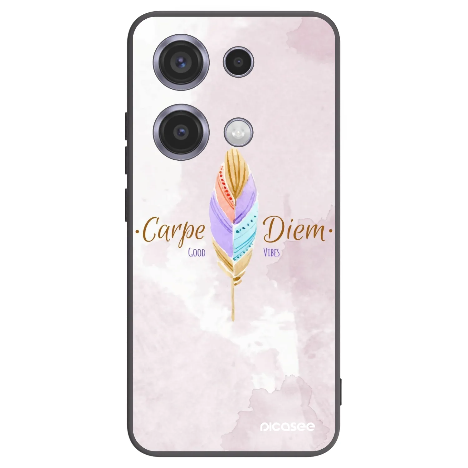 Picasee fekete szilikon tok az alábbi mobiltelefonokra Xiaomi Redmi Note 14S - Carpe Diem