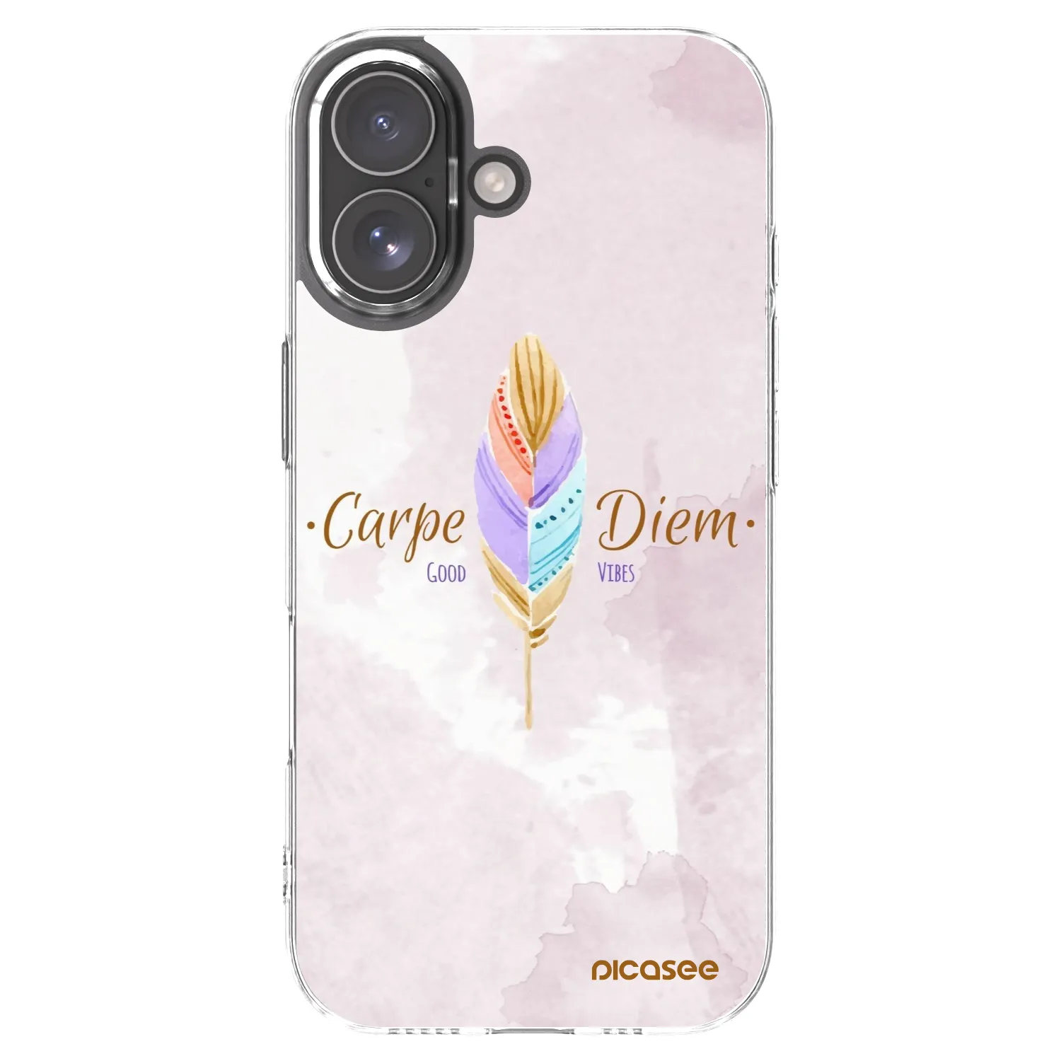 Picasee átlátszó szilikon tok az alábbi mobiltelefonokra Apple iPhone 17 - Carpe Diem
