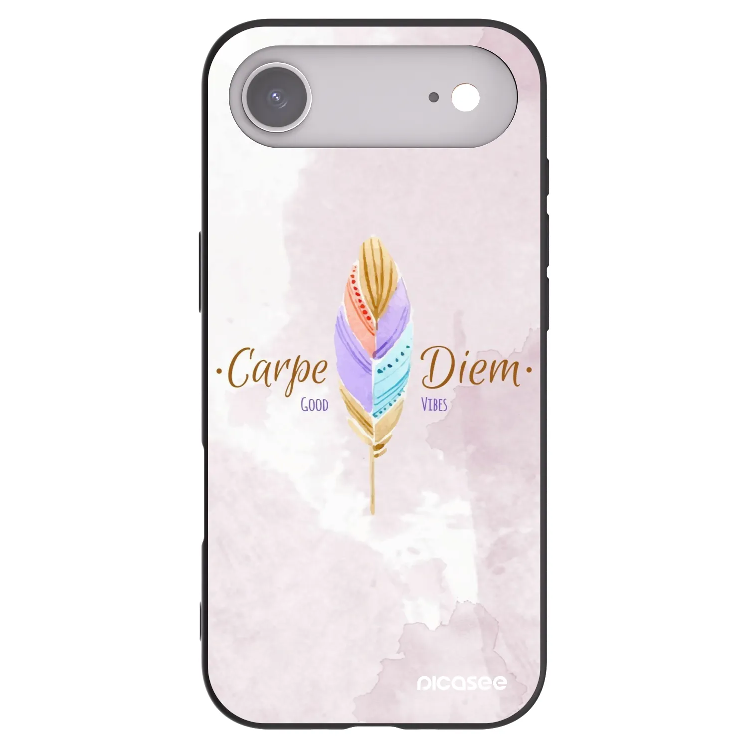 Picasee fekete szilikon tok az alábbi mobiltelefonokra Apple iPhone Air - Carpe Diem