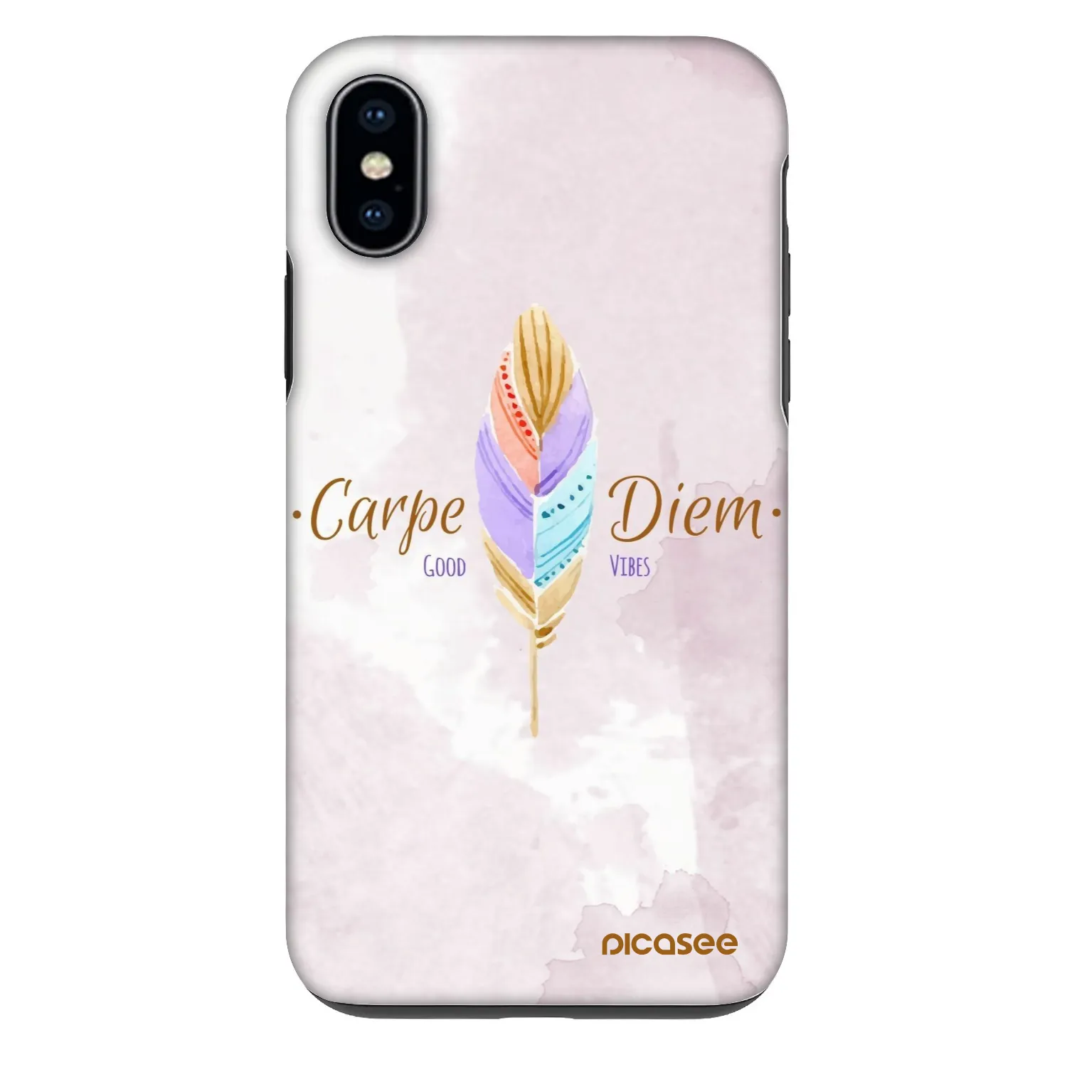 Picasee Fashion Case Apple iPhone X/XS - Carpe Diem