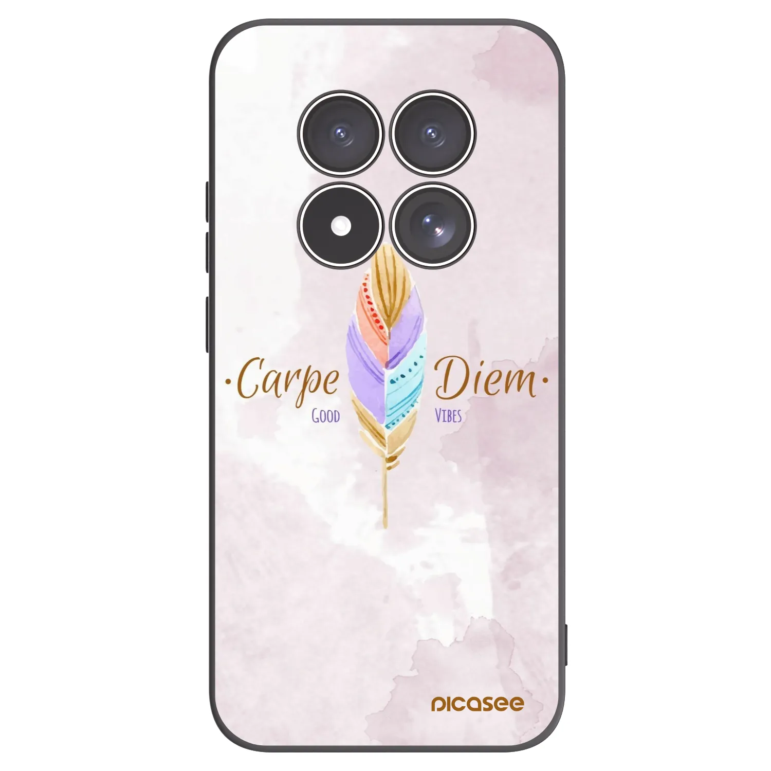 Picasee fekete szilikon tok az alábbi mobiltelefonokra Xiaomi Redmi Note 15 Pro 4G - Carpe Diem