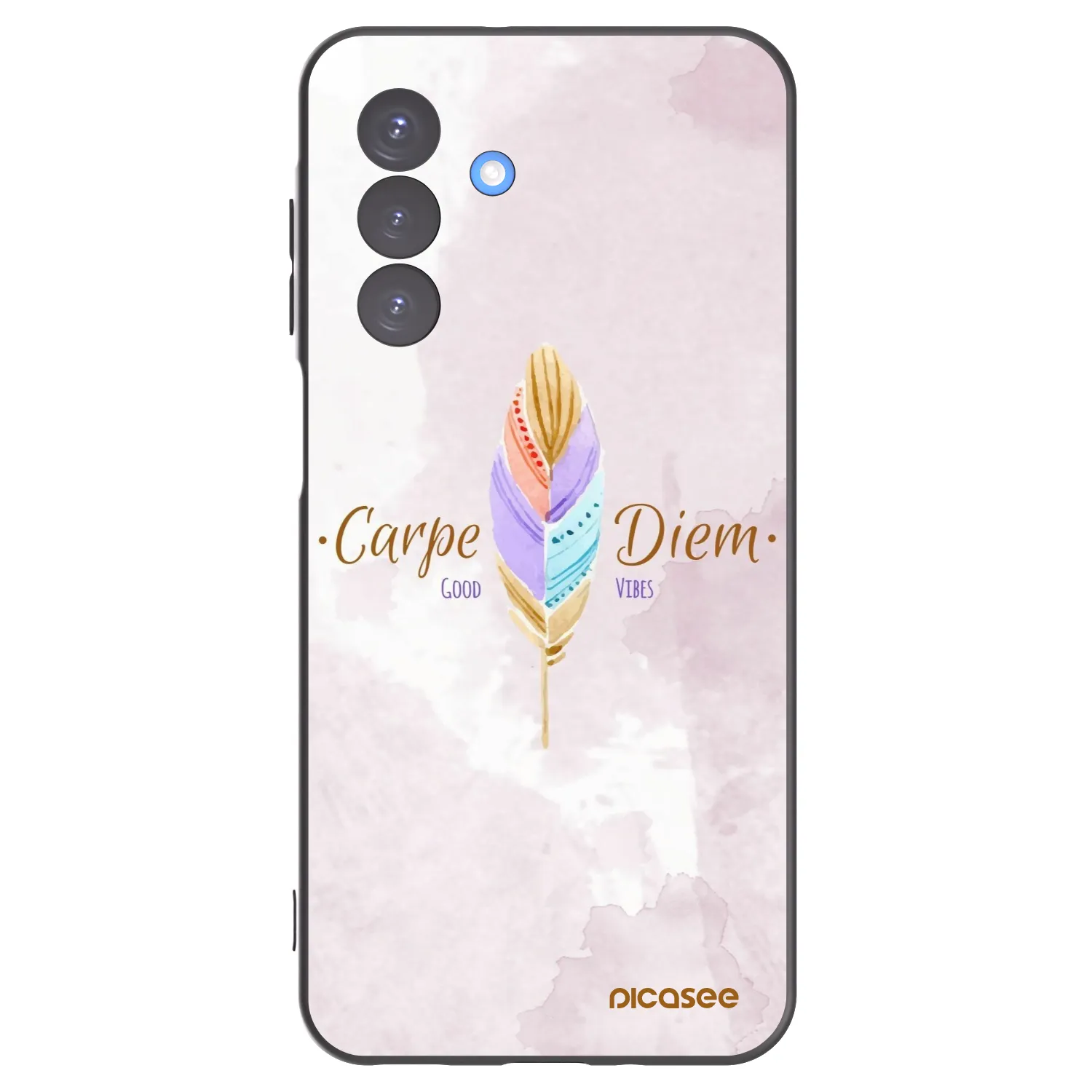 Picasee fekete szilikon tok az alábbi mobiltelefonokra Samsung Galaxy A17 5G - Carpe Diem
