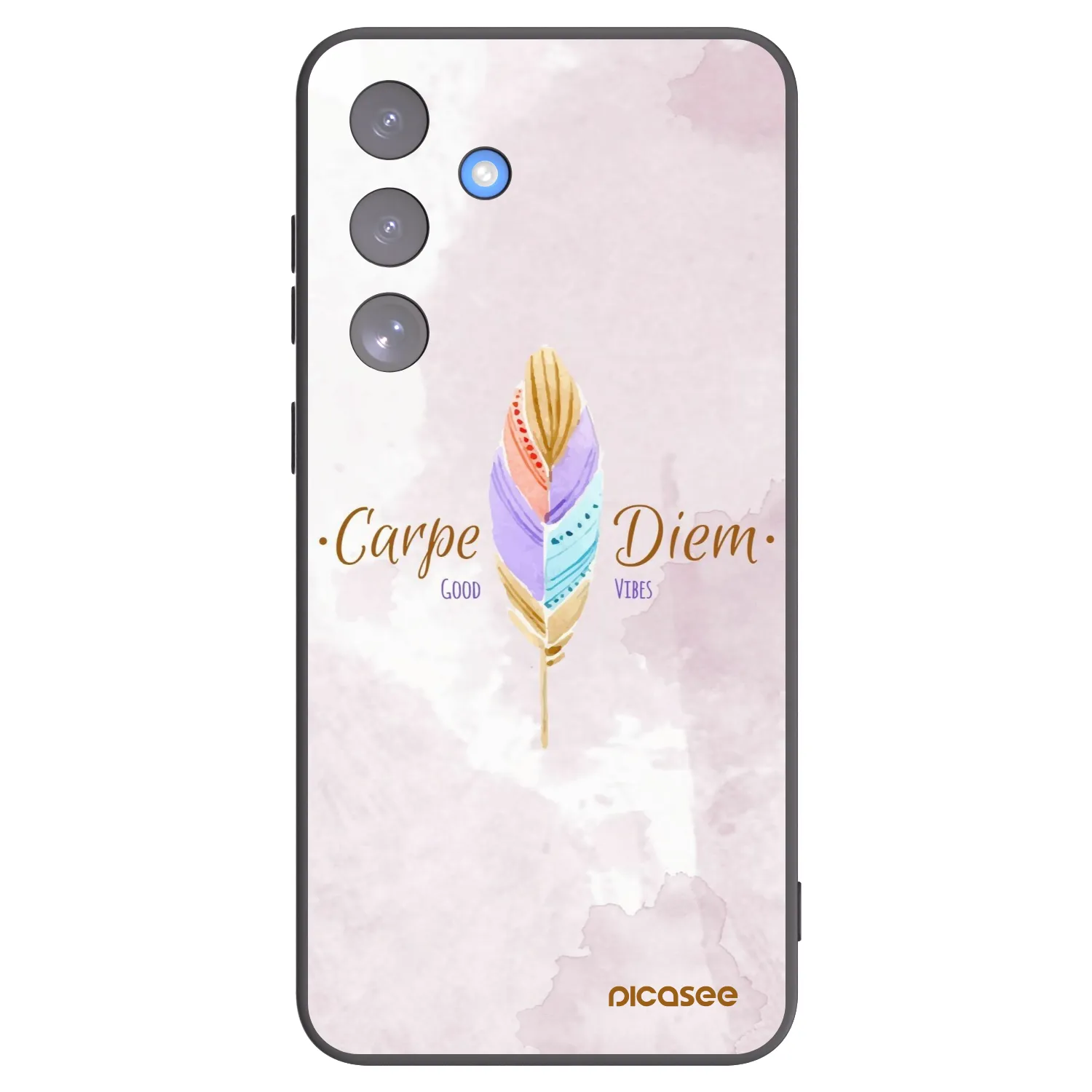 Picasee fekete szilikon tok az alábbi mobiltelefonokra Samsung Galaxy S25 FE 5G - Carpe Diem