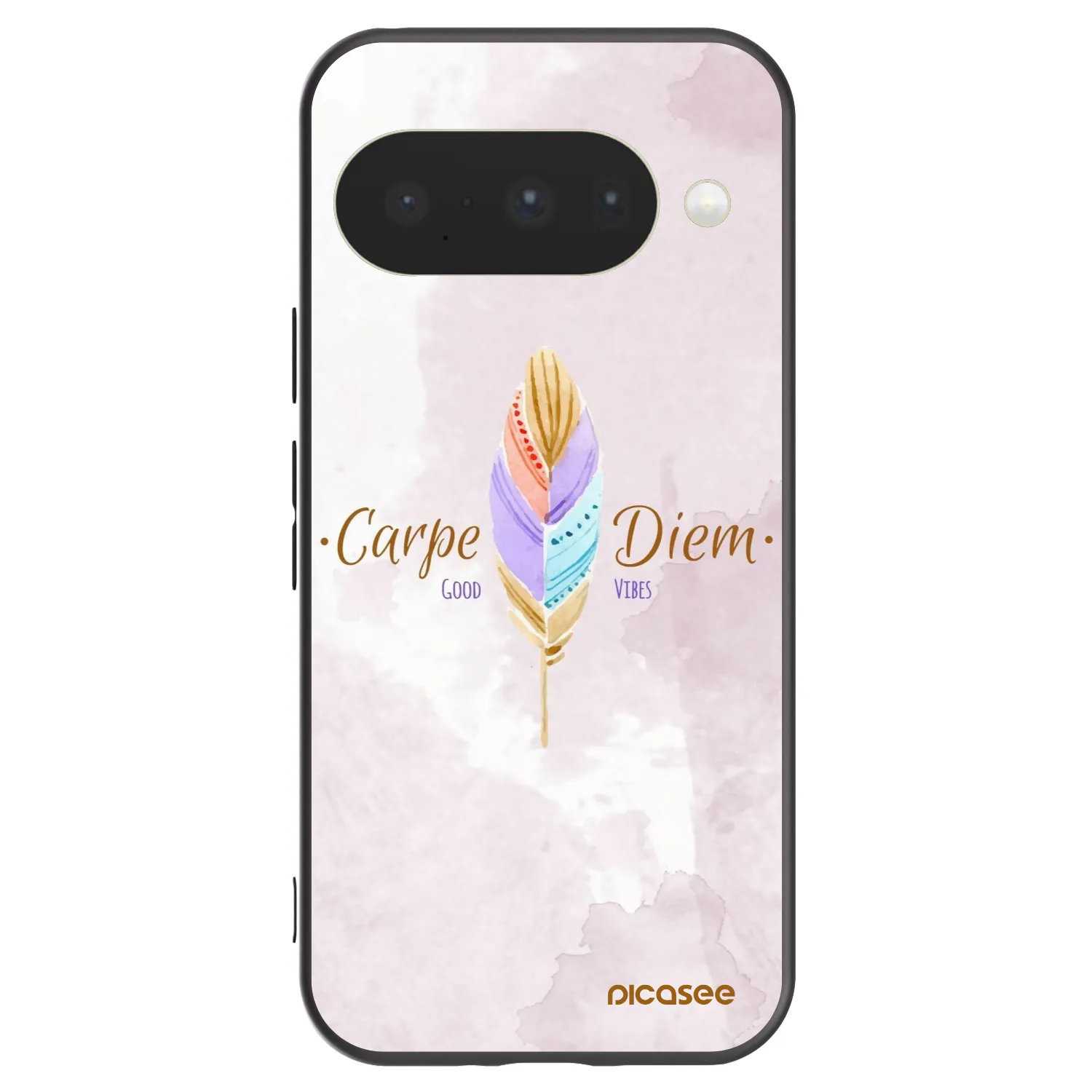 Picasee fekete szilikon tok az alábbi mobiltelefonokra Google Pixel 10 - Carpe Diem