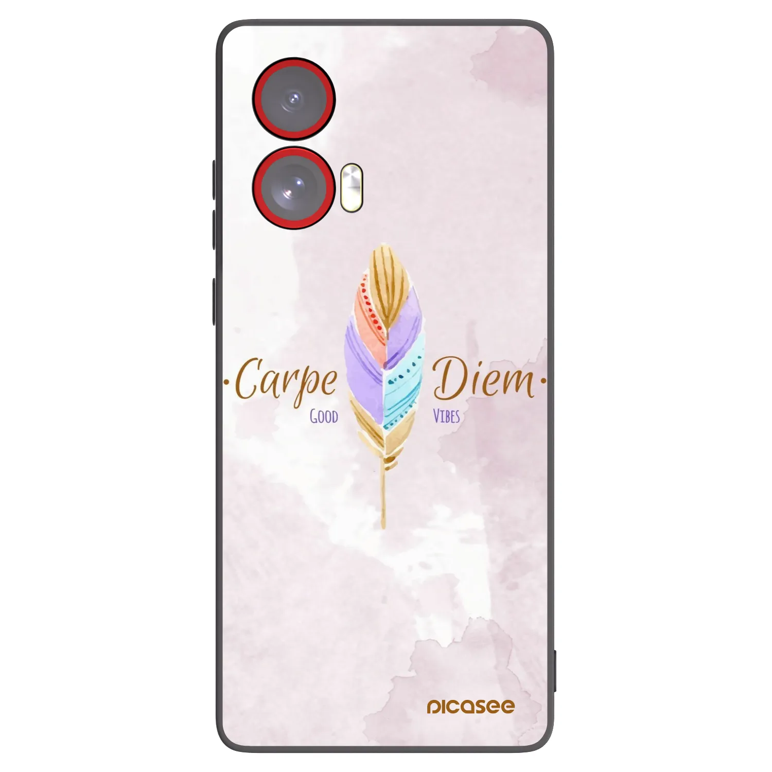 Picasee fekete szilikon tok az alábbi mobiltelefonokra Motorola Edge 50 Fusion - Carpe Diem