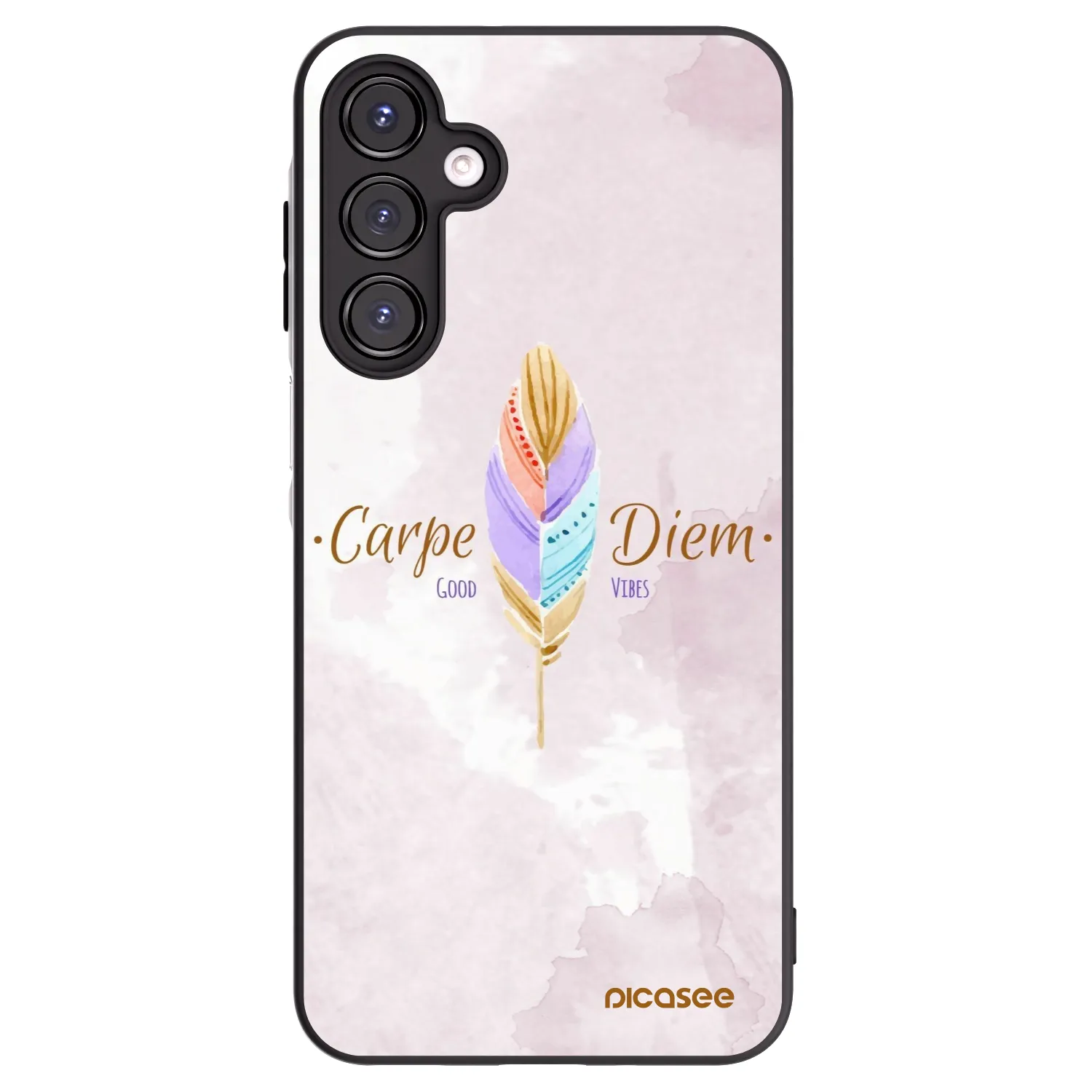 Picasee fekete szilikon tok az alábbi mobiltelefonokra Samsung Galaxy A16 4G - Carpe Diem