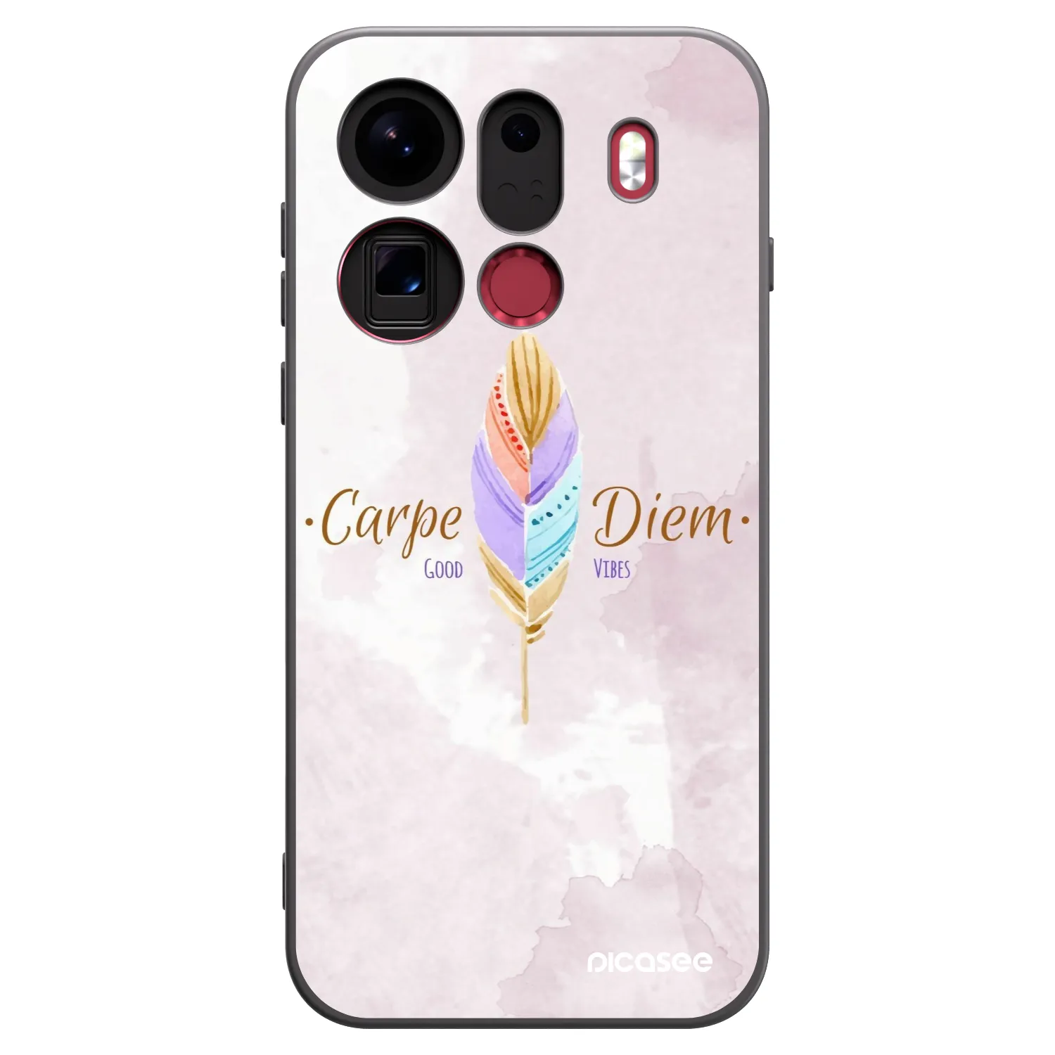 Picasee fekete szilikon tok az alábbi mobiltelefonokra OPPO Find X9 Pro - Carpe Diem
