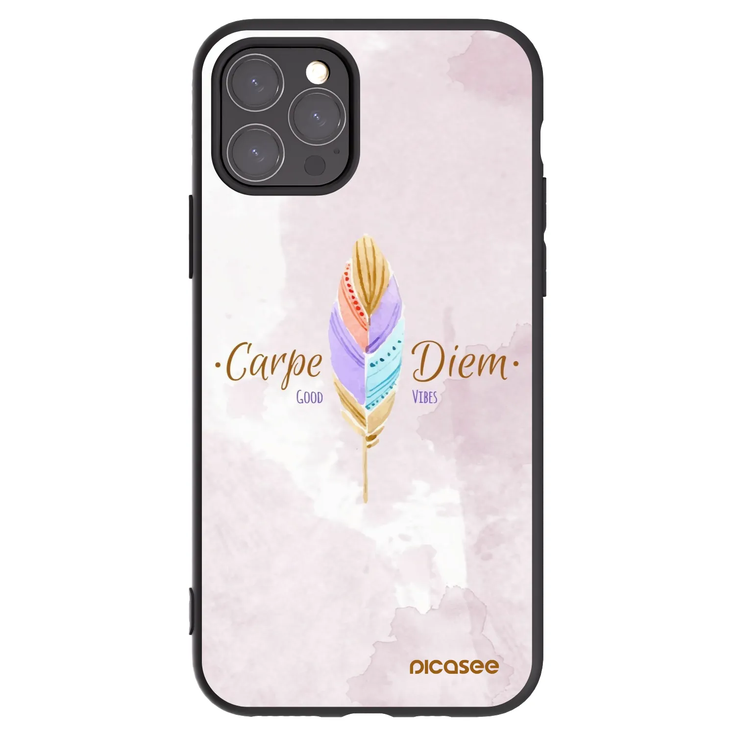 Picasee fekete szilikon tok az alábbi mobiltelefonokra Apple iPhone 11 Pro - Carpe Diem