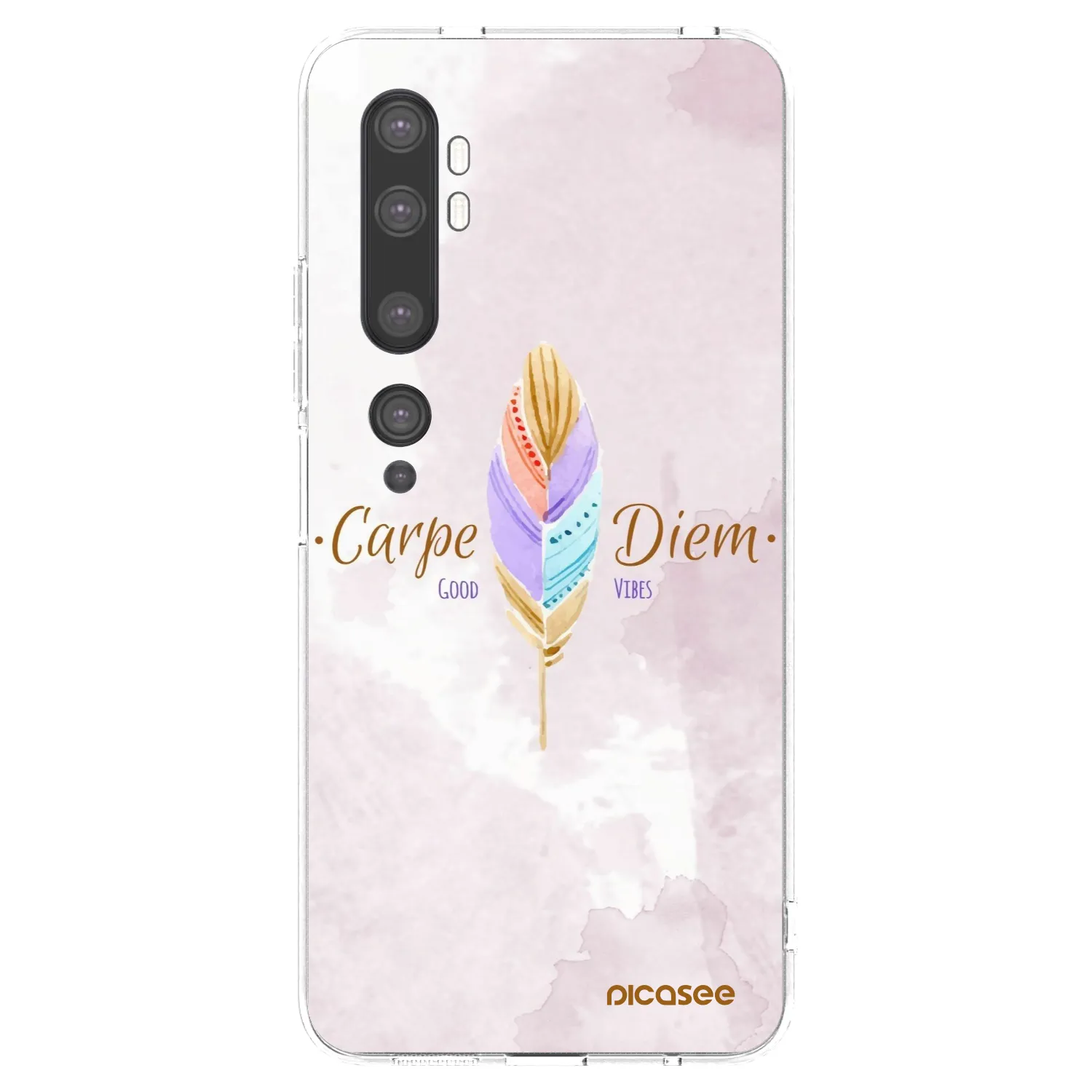 Picasee átlátszó szilikon tok az alábbi mobiltelefonokra Xiaomi Mi Note 10 (Pro) - Carpe Diem