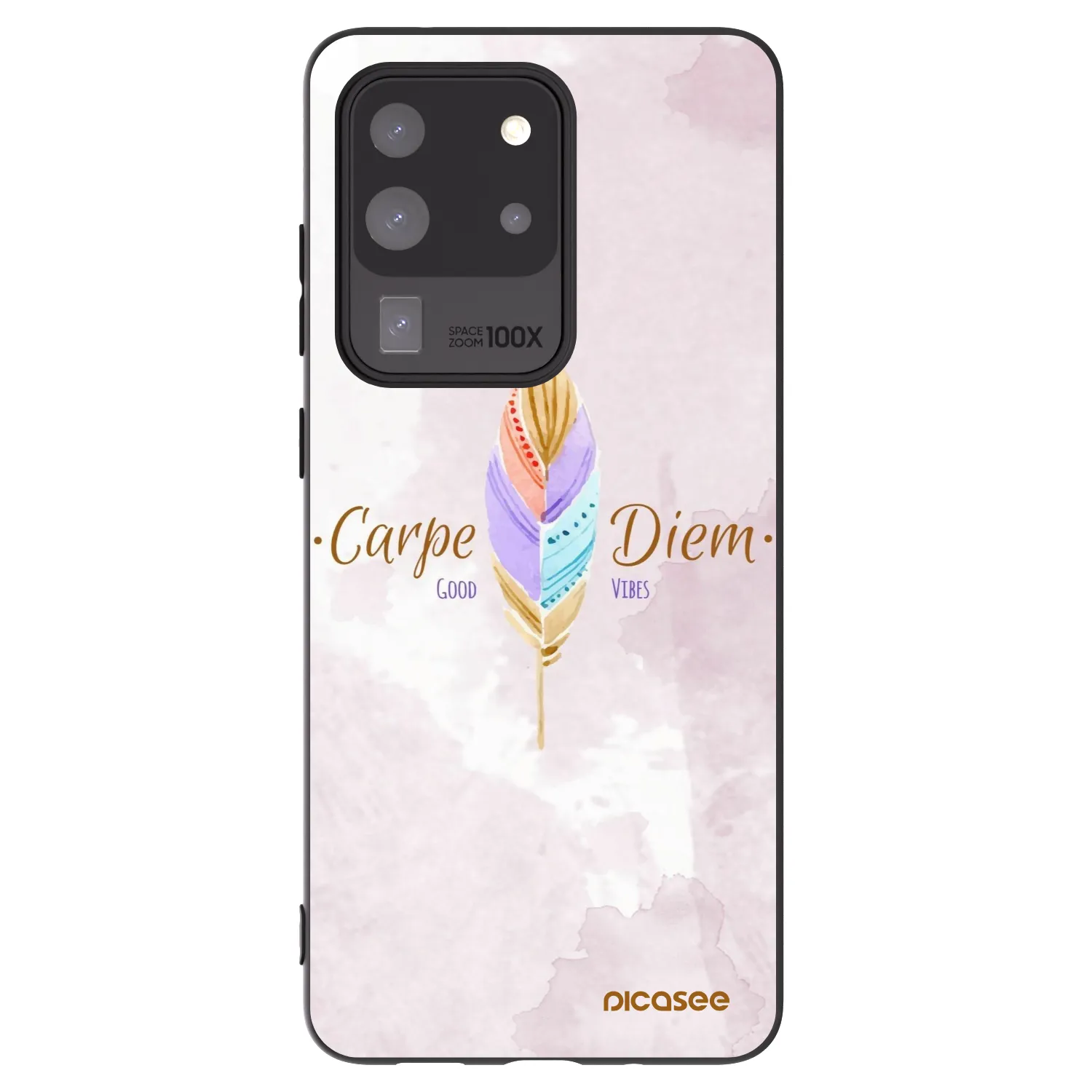 Picasee fekete szilikon tok az alábbi mobiltelefonokra Samsung Galaxy S20 Ultra 5G G988F - Carpe Diem