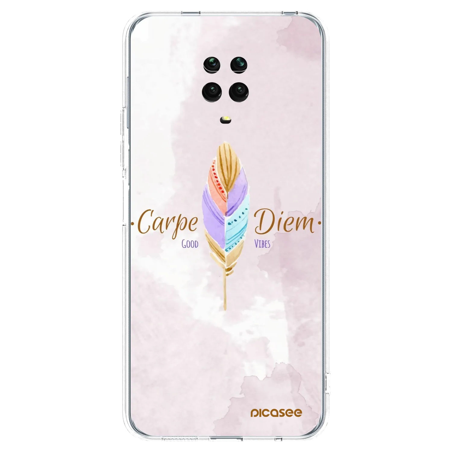 Picasee átlátszó szilikon tok az alábbi mobiltelefonokra Xiaomi Redmi Note 9S - Carpe Diem