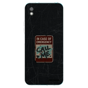 Picasee fekete szilikon tok az alábbi mobiltelefonokra Xiaomi Redmi 9A - EMERGENCY