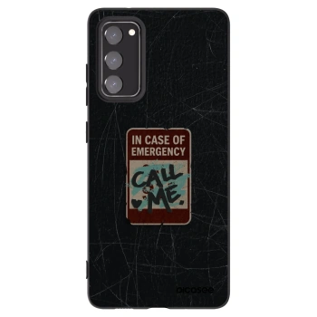 Picasee fekete szilikon tok az alábbi mobiltelefonokra Samsung Galaxy S20 FE - EMERGENCY