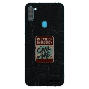 Picasee átlátszó szilikon tok az alábbi mobiltelefonokra Samsung Galaxy M11 - EMERGENCY