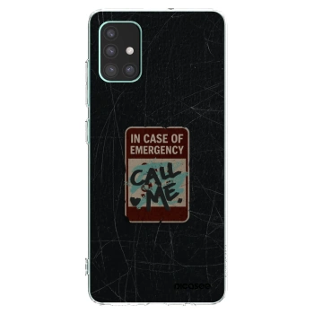 Picasee átlátszó szilikon tok az alábbi mobiltelefonokra Samsung Galaxy M51 M515F - EMERGENCY