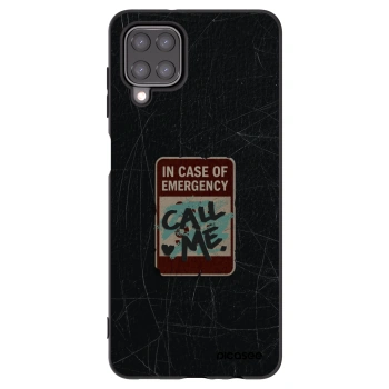 Picasee fekete szilikon tok az alábbi mobiltelefonokra Samsung Galaxy A12 A125F - EMERGENCY