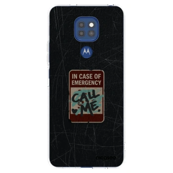 Picasee átlátszó szilikon tok az alábbi mobiltelefonokra Motorola Moto G9 Play - EMERGENCY