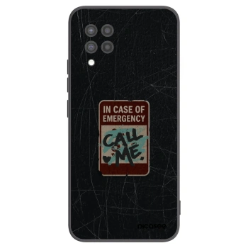 Picasee fekete szilikon tok az alábbi mobiltelefonokra Samsung Galaxy A42 A426B - EMERGENCY