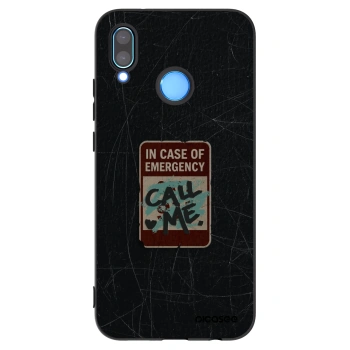 Picasee fekete szilikon tok az alábbi mobiltelefonokra Huawei P20 Lite - EMERGENCY