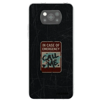 Picasee fekete szilikon tok az alábbi mobiltelefonokra Xiaomi Poco X3 Pro - EMERGENCY