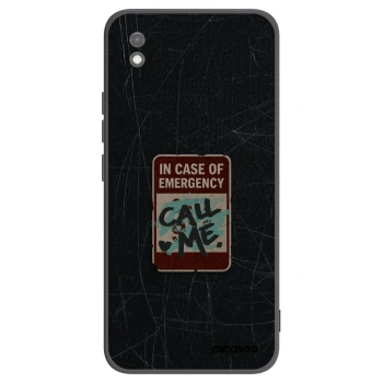 Picasee fekete szilikon tok az alábbi mobiltelefonokra Xiaomi Redmi 9AT - EMERGENCY
