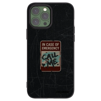 Picasee fekete szilikon tok az alábbi mobiltelefonokra Apple iPhone 13 Pro Max - EMERGENCY