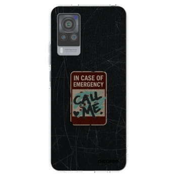 Picasee átlátszó szilikon tok az alábbi mobiltelefonokra Vivo X60 Pro 5G - EMERGENCY