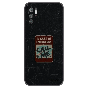 Picasee fekete szilikon tok az alábbi mobiltelefonokra Xiaomi Poco M3 Pro 5G - EMERGENCY