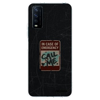 Picasee átlátszó szilikon tok az alábbi mobiltelefonokra Vivo Y11s - EMERGENCY