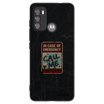 Picasee fekete szilikon tok az alábbi mobiltelefonokra Motorola Moto G60 - EMERGENCY