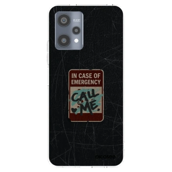Picasee átlátszó szilikon tok az alábbi mobiltelefonokra Realme 9 Pro 5G - EMERGENCY