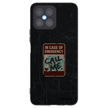 Picasee fekete szilikon tok az alábbi mobiltelefonokra Honor X8 4G - EMERGENCY