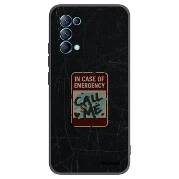Picasee fekete szilikon tok az alábbi mobiltelefonokra OPPO Reno 5 5G - EMERGENCY