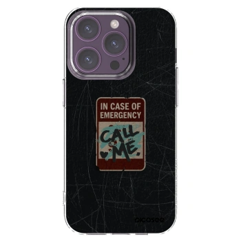 Picasee átlátszó szilikon tok az alábbi mobiltelefonokra Apple iPhone 14 Pro - EMERGENCY