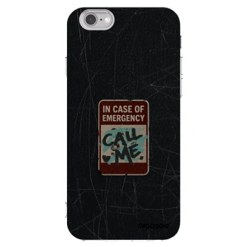 Picasee átlátszó szilikon tok az alábbi mobiltelefonokra Apple iPhone 6/6S - EMERGENCY