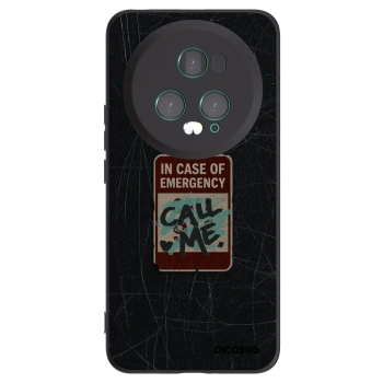 Picasee fekete szilikon tok az alábbi mobiltelefonokra Honor Magic5 Pro - EMERGENCY