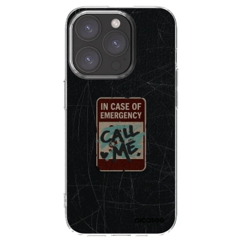 Picasee átlátszó szilikon tok az alábbi mobiltelefonokra Apple iPhone 15 Pro - EMERGENCY