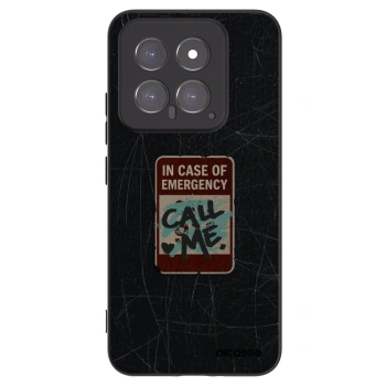 Picasee fekete szilikon tok az alábbi mobiltelefonokra Xiaomi 14 - EMERGENCY