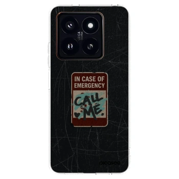 Picasee átlátszó szilikon tok az alábbi mobiltelefonokra Xiaomi 14 Pro - EMERGENCY