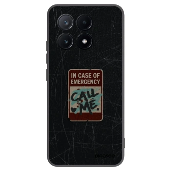 Picasee fekete szilikon tok az alábbi mobiltelefonokra Xiaomi Poco X6 Pro - EMERGENCY