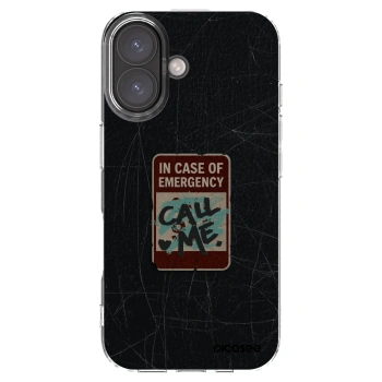 Picasee átlátszó szilikon tok az alábbi mobiltelefonokra Apple iPhone 16 - EMERGENCY