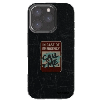 Picasee átlátszó szilikon tok az alábbi mobiltelefonokra Apple iPhone 16 Pro - EMERGENCY