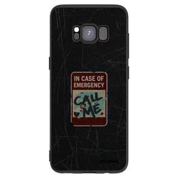 Picasee fekete szilikon tok az alábbi mobiltelefonokra Samsung Galaxy S8 G950F - EMERGENCY