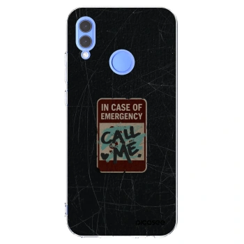 Picasee átlátszó szilikon tok az alábbi mobiltelefonokra Honor 10 Lite - EMERGENCY