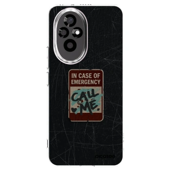 Picasee átlátszó szilikon tok az alábbi mobiltelefonokra Honor 200 Pro 5G - EMERGENCY