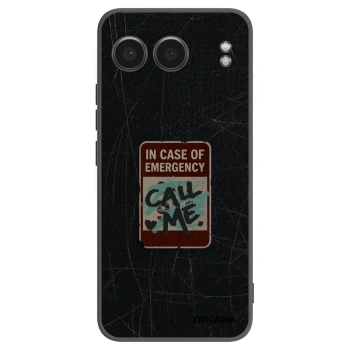 Picasee fekete szilikon tok az alábbi mobiltelefonokra OnePlus Nord 4 - EMERGENCY