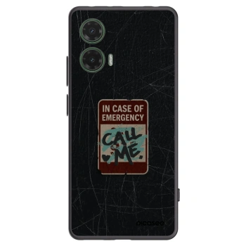 Picasee fekete szilikon tok az alábbi mobiltelefonokra Motorola Moto G35 5G - EMERGENCY