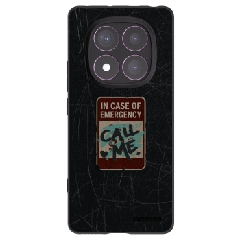 Picasee fekete szilikon tok az alábbi mobiltelefonokra Xiaomi Redmi Note 14 Pro 4G - EMERGENCY